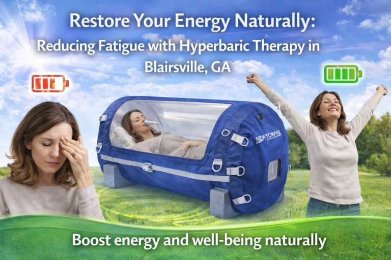 Hyperbaric oxygen therapy for fatigue and low energy in Blairsville GA showing improved energy and wellness using a soft chamber