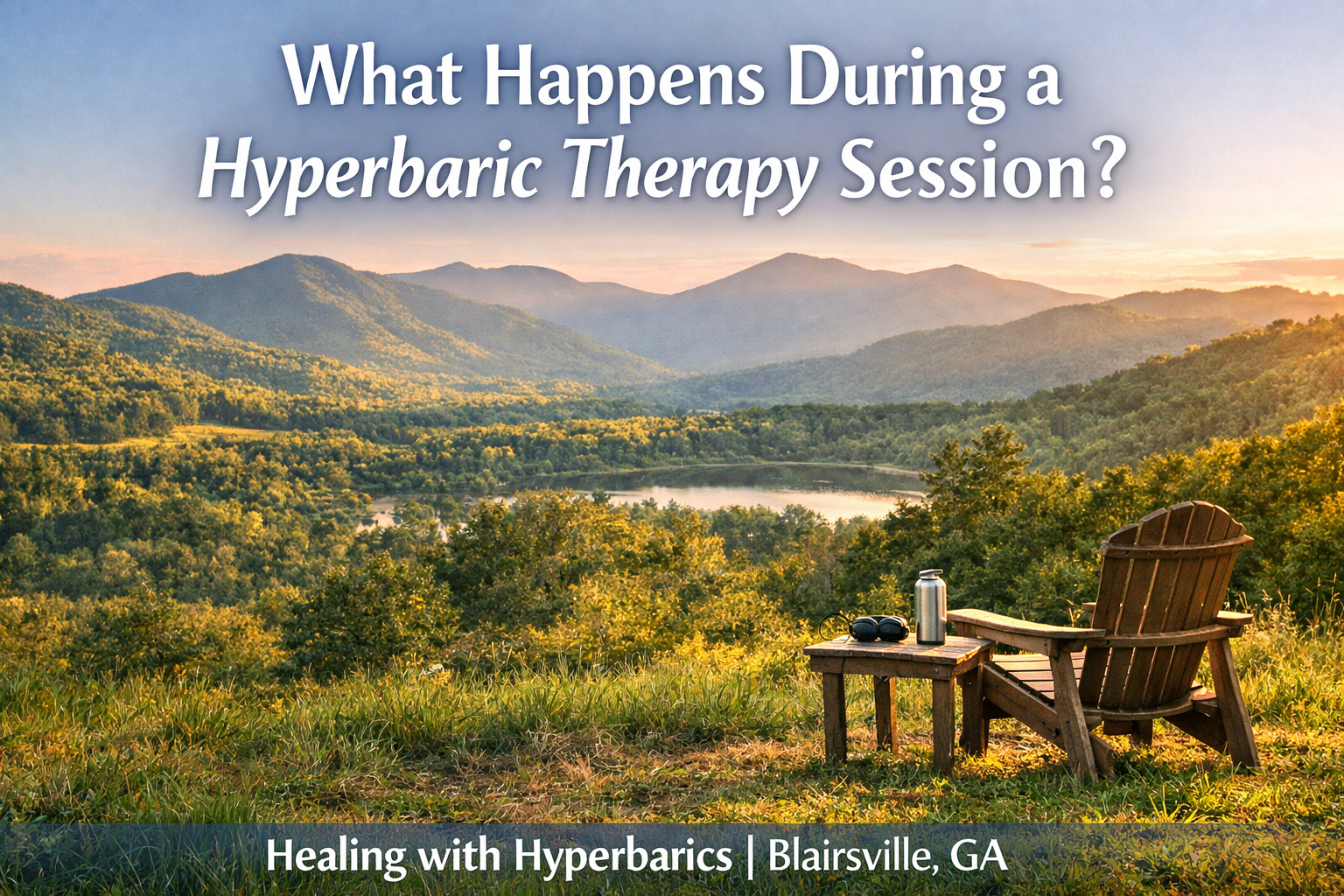 Scenic Blairsville Georgia mountain view representing what happens during a hyperbaric therapy session